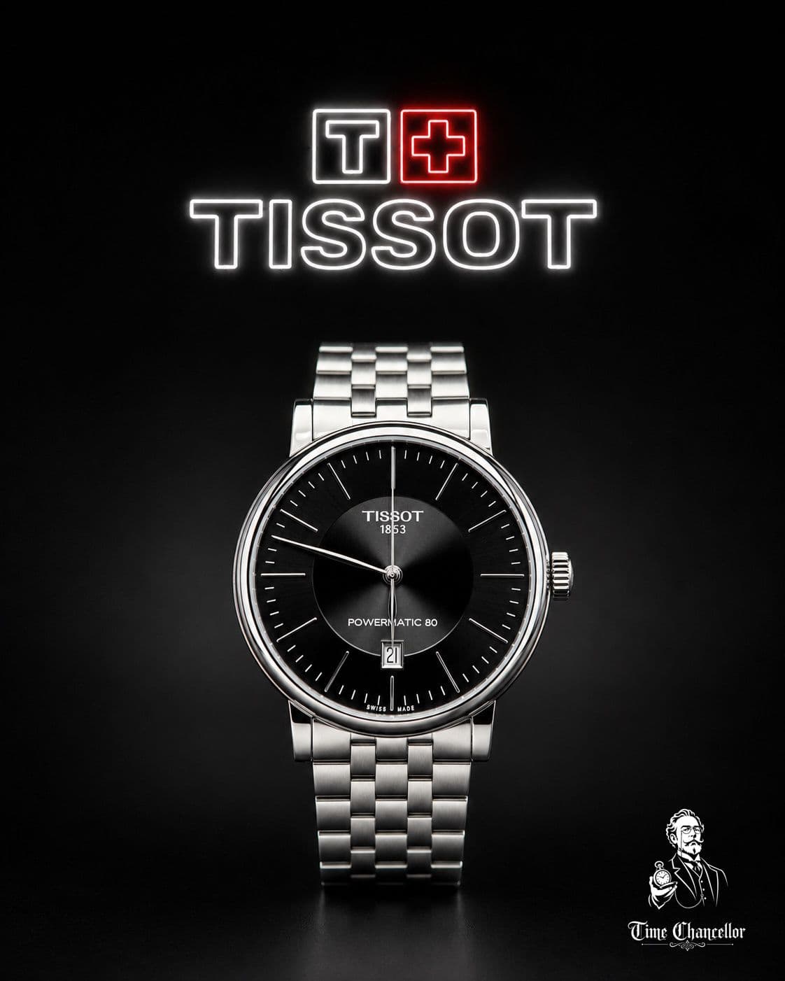 Tissot Carson Premium Powermatic 80 Preto